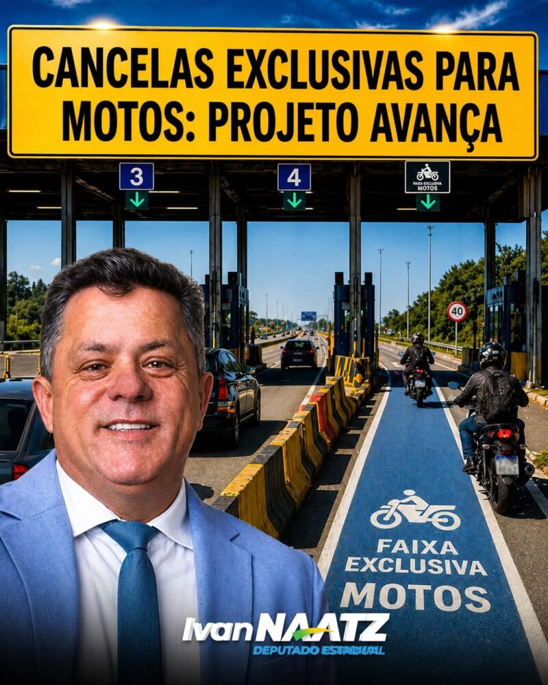 Projeto prevê cancelas exclusivas para motos em pedágios de Santa Catarina