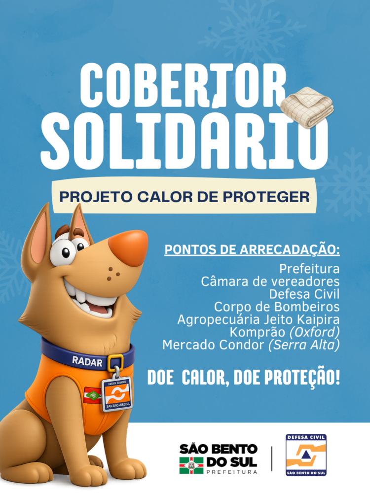 Prefeitura de São Bento do Sul lança Campanha Cobertor Solidário 2026