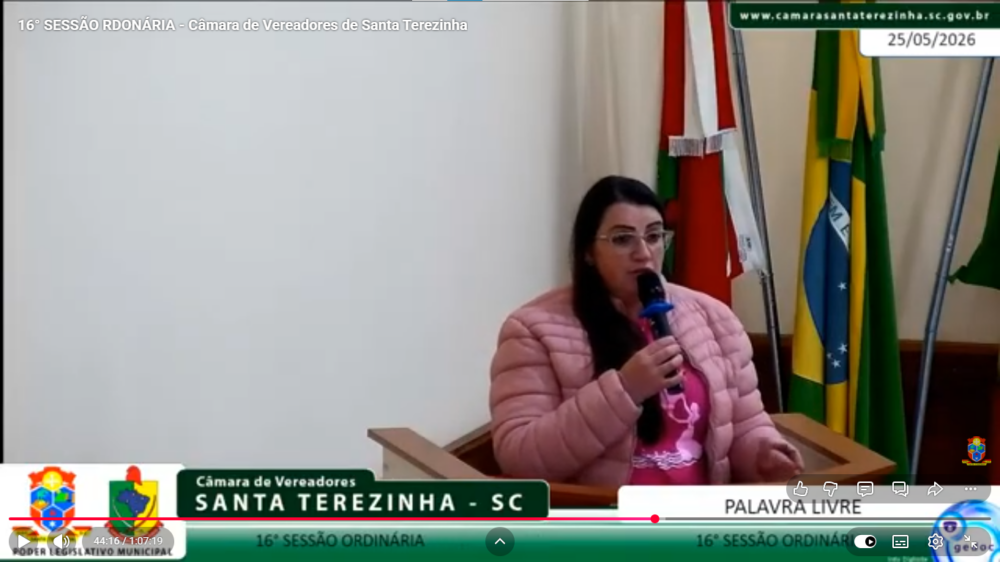 Vereadora Marília Nutricionista destaca apoio à Rede de Combate ao Câncer, recursos para saúde e melhorias na sinalização em Santa Terezinha