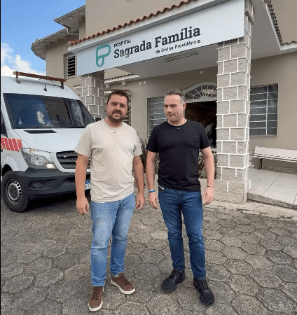 Vereador comemora repasse de R$ 300 mil ao Hospital Sagrada Família em São Bento do Sul
