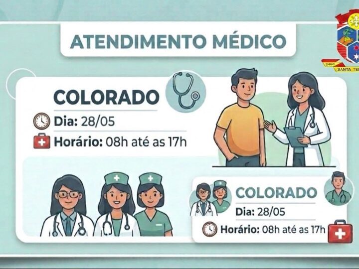 Atendimento médico será realizado na localidade de Colorado em Santa Terezinha
