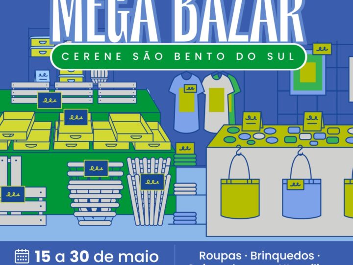 Mega Bazar do CERENE acontece em São Bento do Sul com variedade de produtos e preços acessíveis