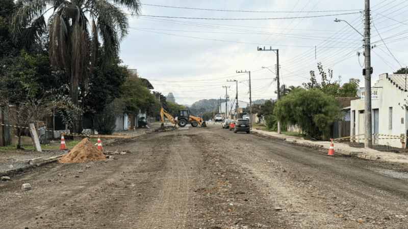 Iniciam-se as obras de restauração asfáltica e pavimentação de mais sete ruas em Canoinhas