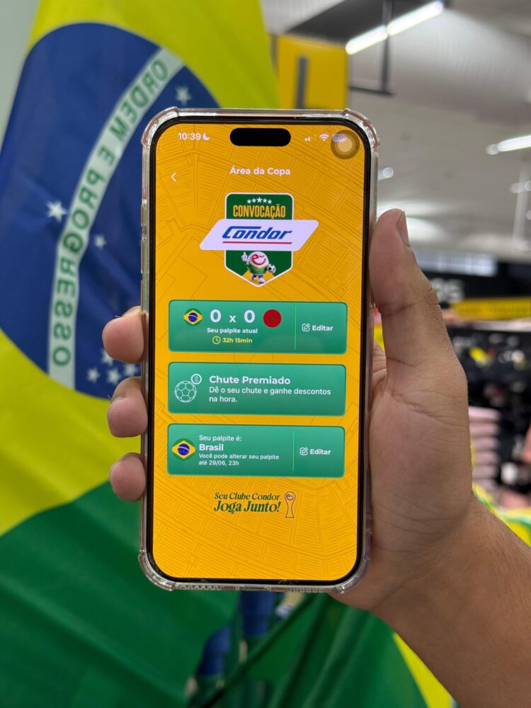 Condor lança experiência gamificada durante a Copa com ofertas liberadas em tempo real