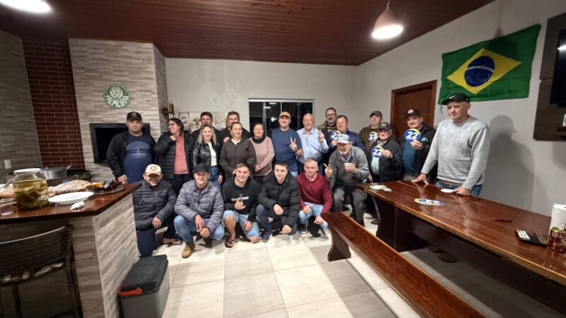 Deputado Oscar Gutz visita Santa Terezinha, presta contas do mandato e fortalece bases do PL no município