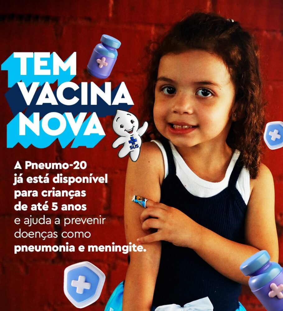 São Bento do Sul recebe vacina Pneumo 20 para crianças menores de 5 anos