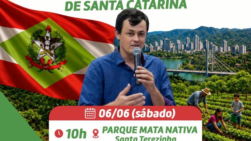 Rodrigo Preis lança pré-candidatura a deputado estadual com presença das lideranças da majoritária que representam o presidente Lula em Santa Catarina
