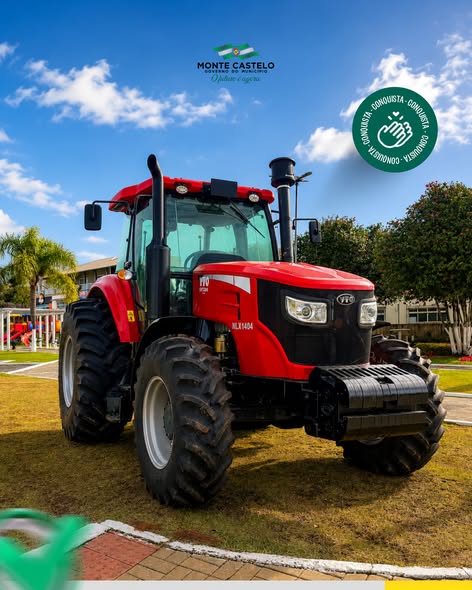 Monte Castelo reforça agricultura com novo trator e amplia apoio aos produtores rurais
