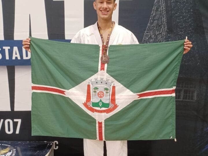 Saulo conquista bronze em Joinville e já está em Itajaí, onde disputa os Jogos Universitários neste final de semana 
