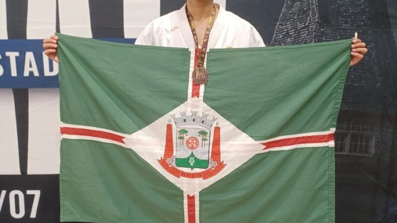 Saulo conquista bronze em Joinville e já está em Itajaí, onde disputa os Jogos Universitários neste final de semana 