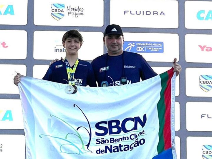 Tiago Erpen Leite conquista duas medalhas no maior Campeonato Brasileiro de Natação da história