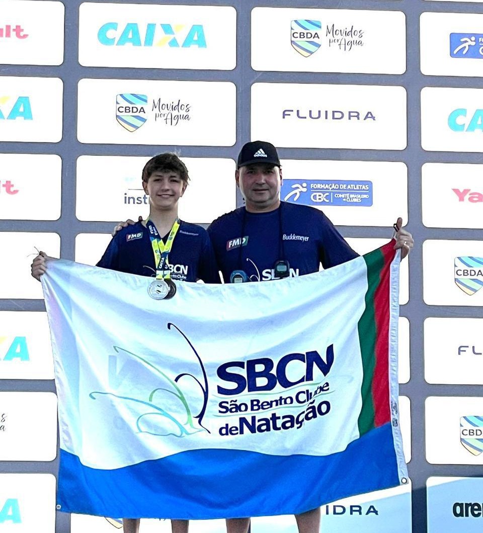 Tiago Erpen Leite conquista duas medalhas no maior Campeonato Brasileiro de Natação da história