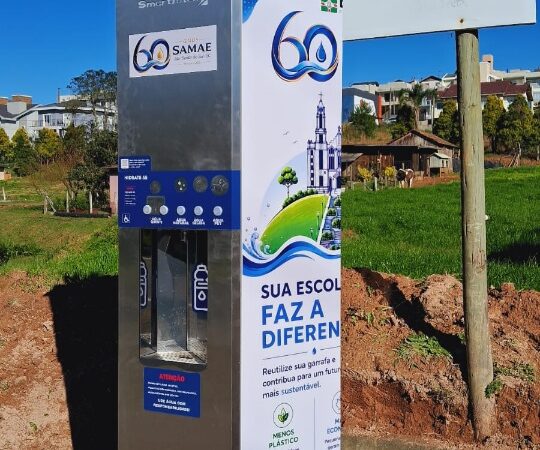 SAMAE inicia instalação de novos totens de hidratação em São Bento do Sul