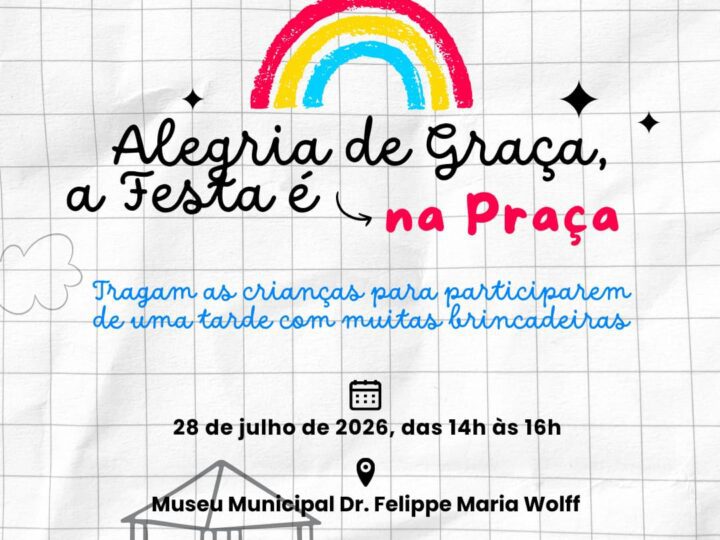 Alegria de Graça promove tarde especial de férias nesta terça-feira (28)