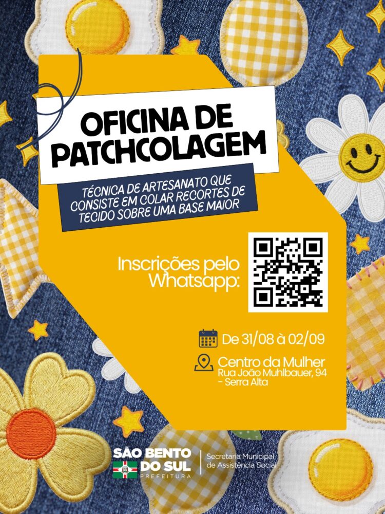 Prefeitura abre inscrições para curso gratuito de Patchcolagem no Centro da Mulher