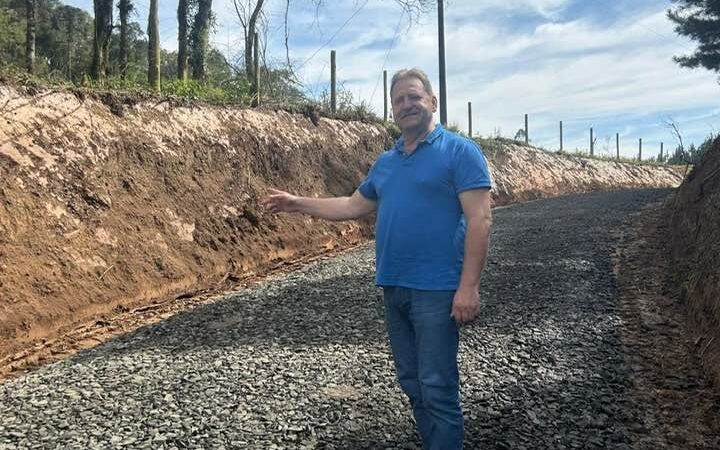 Obras avançam na Estrada Geral do Rodeio Grande e Passa Quatro, em Monte Castelo