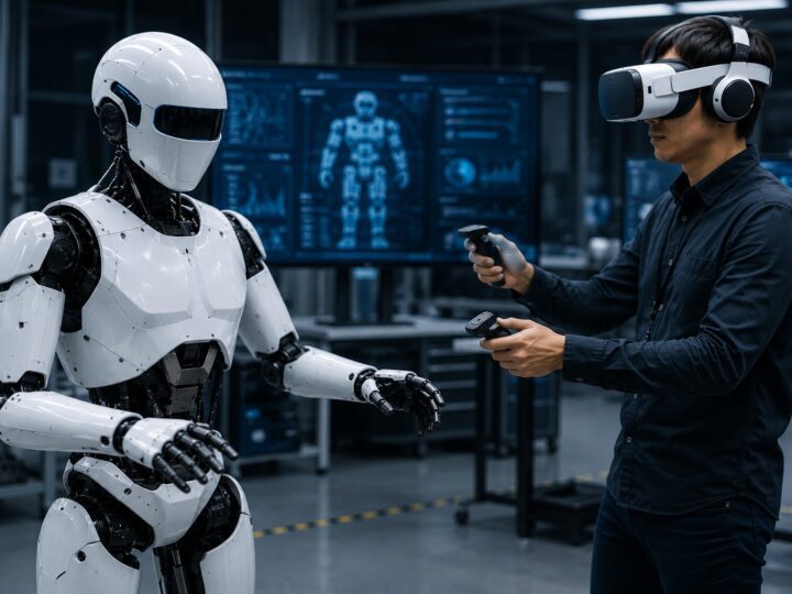 Robô humanoide comandado por realidade virtual é destaque na abertura da Interplast 2026