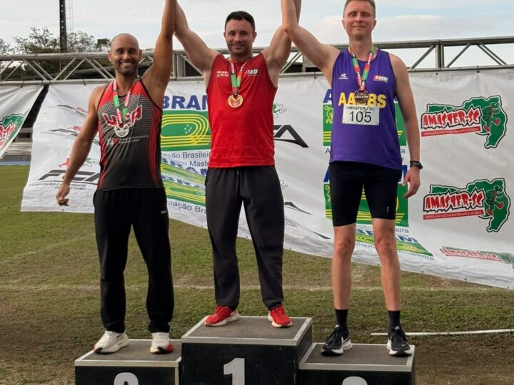 Lucas Azevedo bate dois recordes no Campeonato Estadual Master de Atletismo