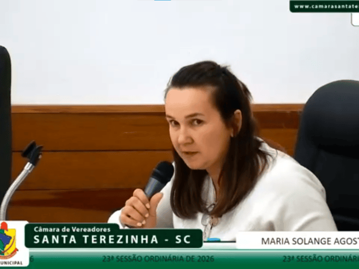 Vereadora Maria Solange Agostinho presta homenagem ao pequeno Adri e destaca sessão solene em Santa Terezinha