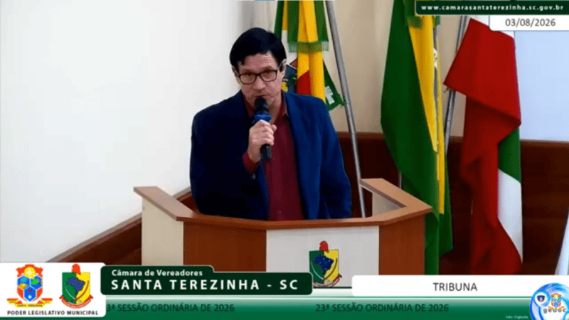 Vereador Pascoal Schultz destaca investimentos para Santa Terezinha e presta homenagem à família de menino Adri