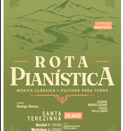 Rota Pianística leva música clássica e formação cultural a Santa Terezinha