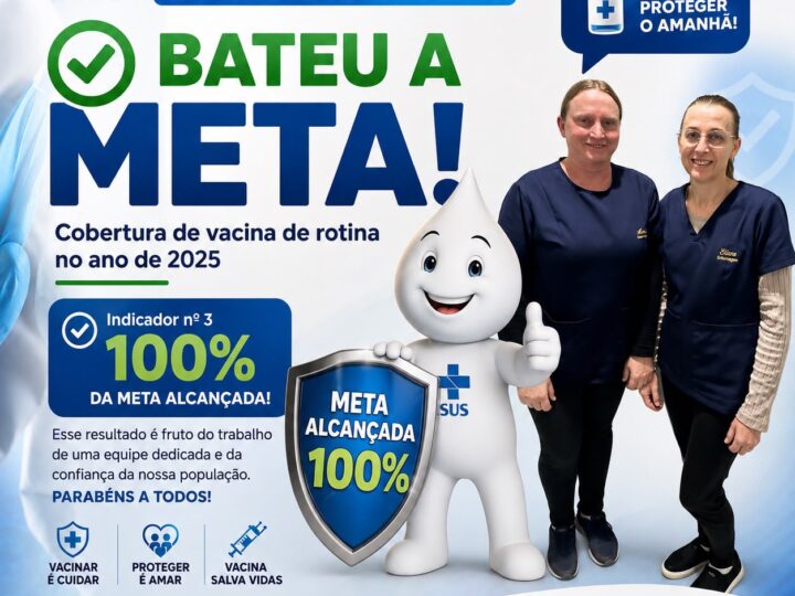 Santa Terezinha alcança 100% da meta de vacinação de rotina em 2025