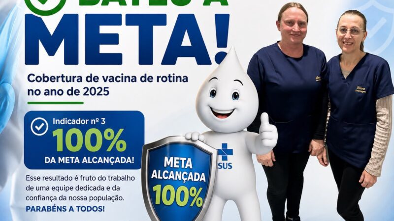 Santa Terezinha alcança 100% da meta de vacinação de rotina em 2025