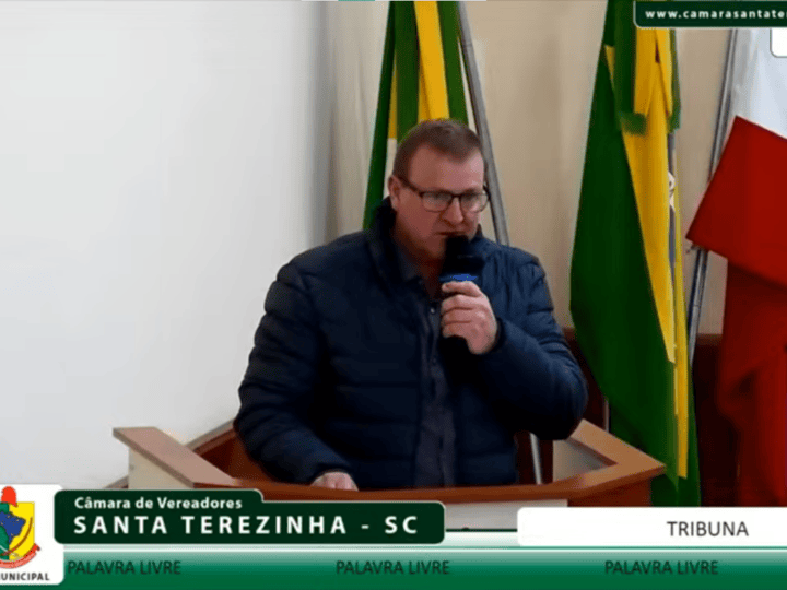 Vereador Claudio Drozdeck critica anúncio da SC-114 e questiona impacto financeiro de obras para Santa Terezinha