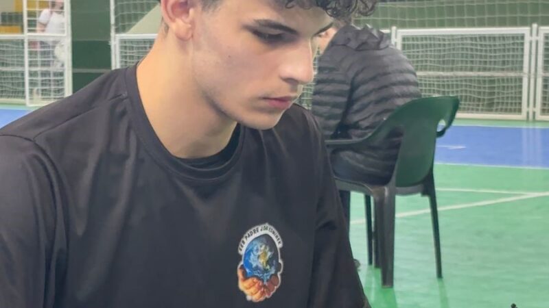 André Luís de Melo representa Santa Terezinha no Estadual de Xadrez após nova classificação