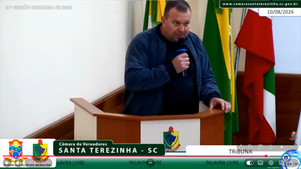 Jonas Wojciechowski cobra melhorias em estradas e parabeniza Moisés por assumir Prefeitura de Santa Terezinha