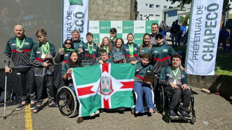 São Bento do Sul encerra participação histórica no Parajasc com 71 medalhas e sete troféus