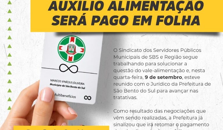 NOTA – VALE-ALIMENTAÇÃO