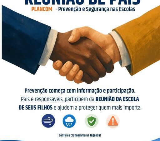 PLANCOM: Papanduva reforça prevenção e orienta comunidades escolares para situações de emergência