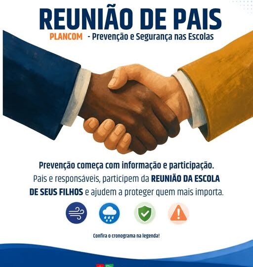 PLANCOM: Papanduva reforça prevenção e orienta comunidades escolares para situações de emergência
