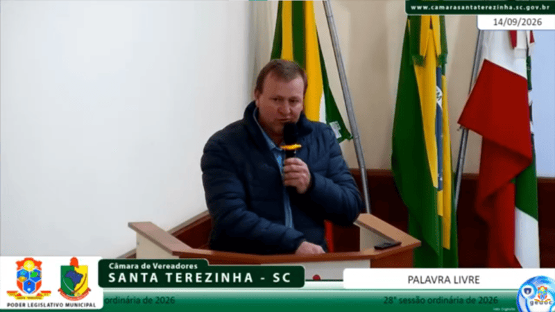 Cláudio Drozsdeck defende projeto para permitir retirada de cascalho e pedras por moradores em Santa Terezinha