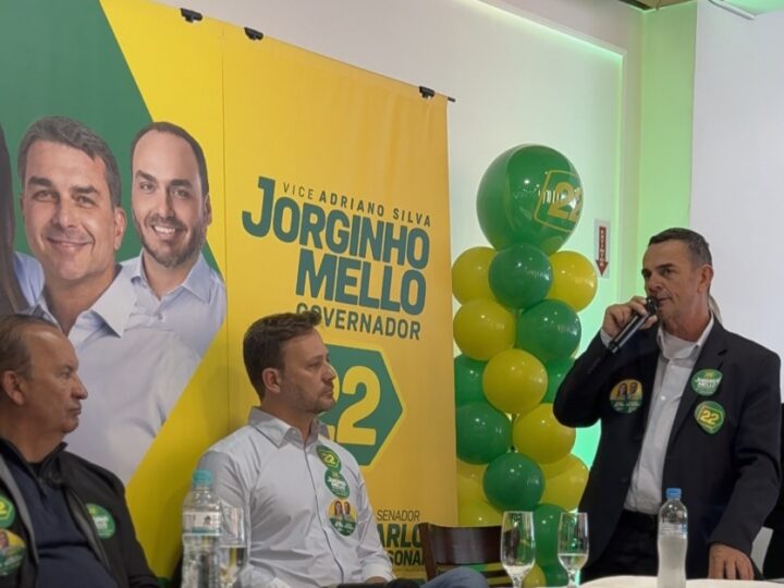 Prefeito de Campo Alegre, Rubens Blaszkowski (PSD), declara apoio à reeleição de Jorginho Mello durante encontro em São Bento do Sul