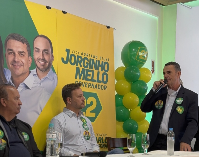 Prefeito de Campo Alegre, Rubens Blaszkowski (PSD), declara apoio à reeleição de Jorginho Mello durante encontro em São Bento do Sul