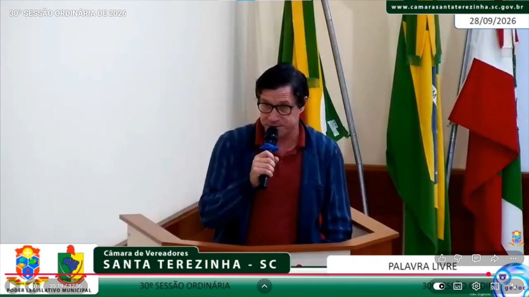 Pascoal Schultz cobra providências após desbarrancamento ameaçar estrada em Santa Terezinha