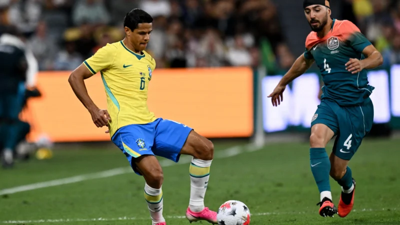 Brasil x Austrália termina em 1 a 1 no primeiro teste do ciclo