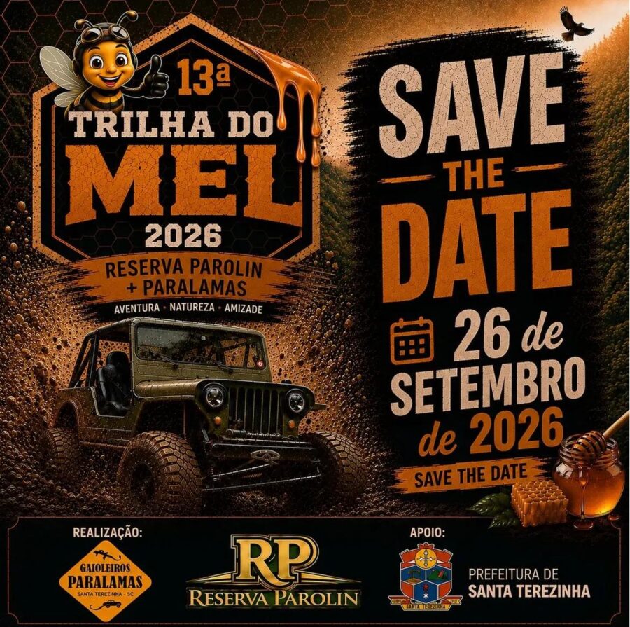 Contagem Regressiva: 13ª Trilha do Mel será realizada em setembro em Santa Terezinha