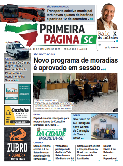 Edição 283- 11/09/2026