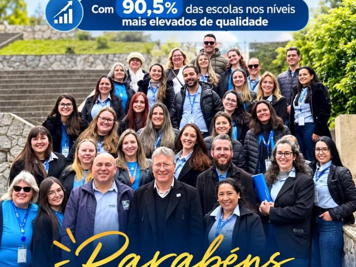 Com 90,5% das escolas nos níveis mais elevados de qualidade, São Bento do Sul é destaque no Painel de Monitoramento da Educação do TCE-SC