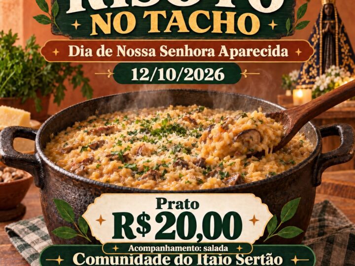 Comunidade do Itaió Sertão promove almoço em celebração a Nossa Senhora Aparecida
