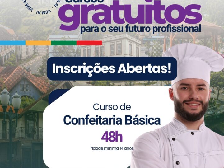 Prefeitura de São Bento do Sul abre inscrições para curso gratuito de Confeitaria Básica