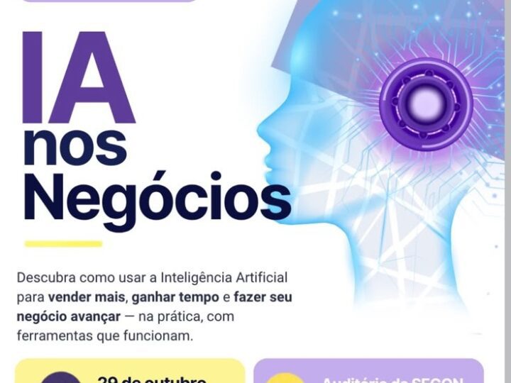 Inteligência Artificial nos negócios: São Bento do Sul terá oficina gratuita para empreendedores que querem vender mais e ganhar tempo