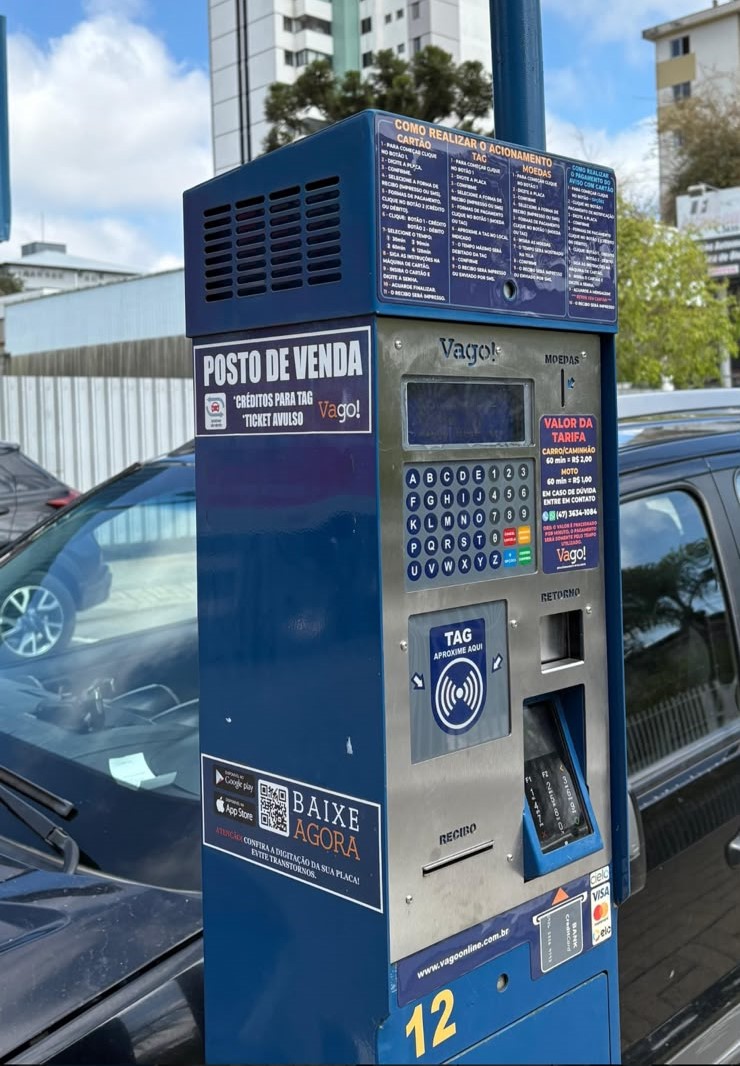 Estacionamento Rotativo de São Bento do Sul retoma funcionamento nesta quarta-feira (21)
