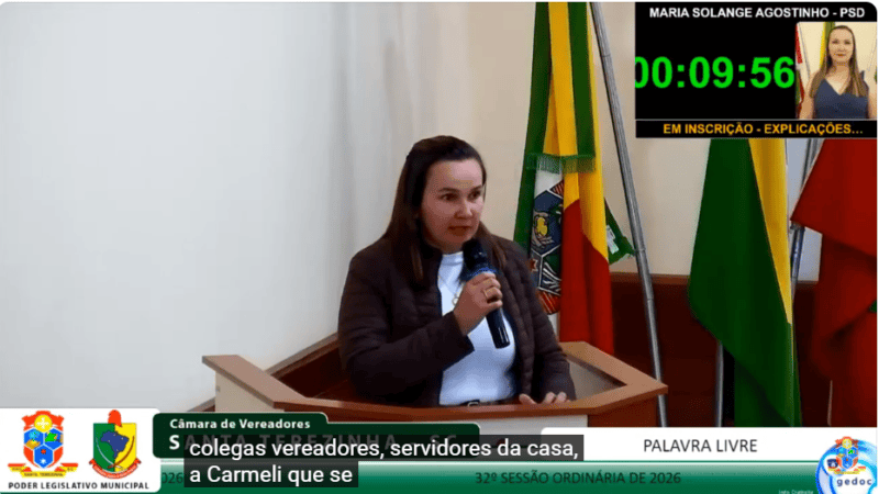 Na Tribuna: Solange Agostinho parabeniza Rede Feminina de Combate ao Câncer e repudia boatos sobre nomeação de rua
