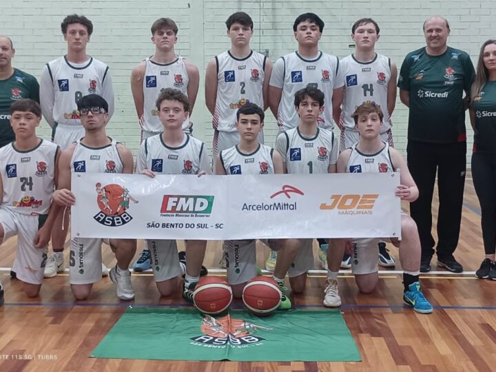 Basquete Sub 15 de São Bento do Sul encerra Estadual entre as oito melhores equipes de Santa Catarina