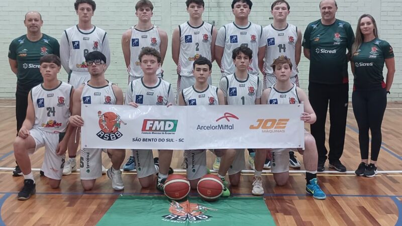 Basquete Sub 15 de São Bento do Sul encerra Estadual entre as oito melhores equipes de Santa Catarina