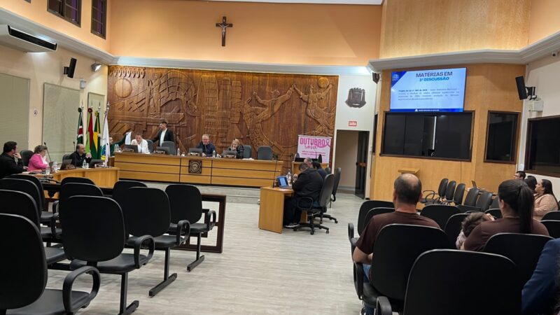 Vereadores votam projetos em sessão ordinária
